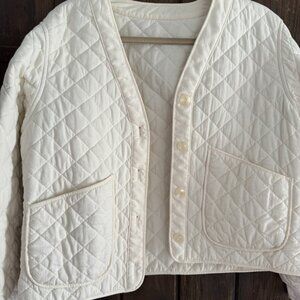 & Other Stories quilted jacket in cream
